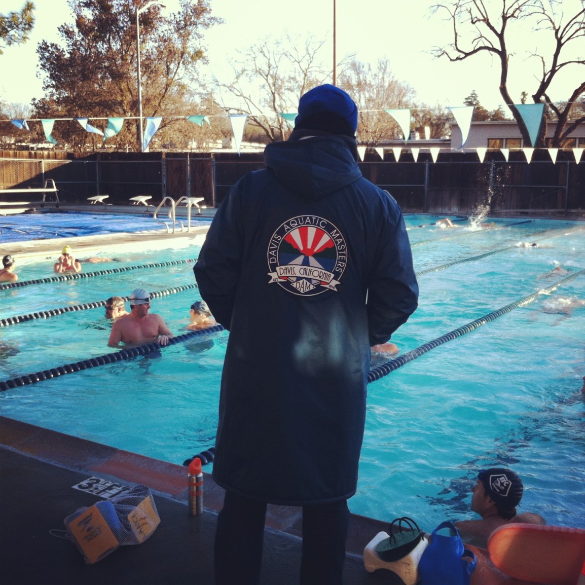 Davis Aquatic Masters on a beautiful, crisp, and cool California morning. 