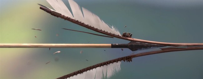 Splitting a Wooden Arrow